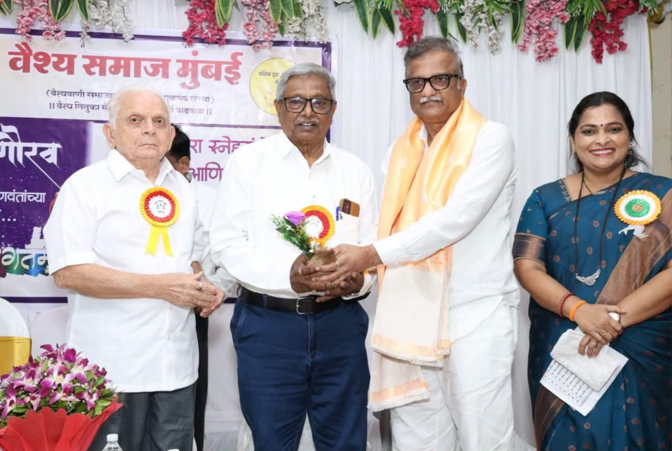 वैश्य वाणी समाजाच्या हक्कांसाठी लढणाऱ्या आमदार प्रमोद जठार यांचा मुंबईत सत्कार